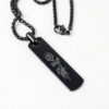 Trishul & Gada Locket- Black (Thin version)