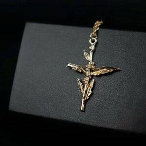 Alternative view of Floral Cross Locket