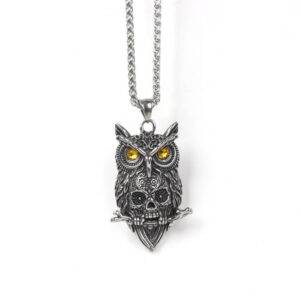 Alternative view of Simple Owl Locket